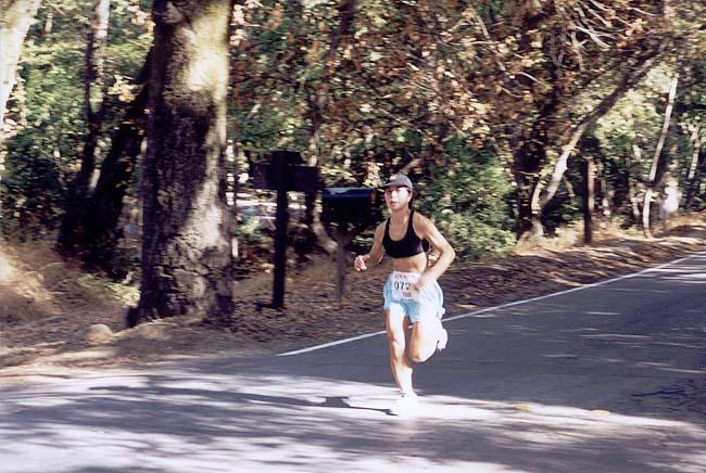 So fast, she's blurry!